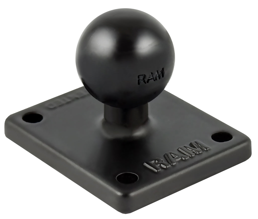 RAM 2" x 1.7" Base with 1" Ball and AMP Hole Pattern