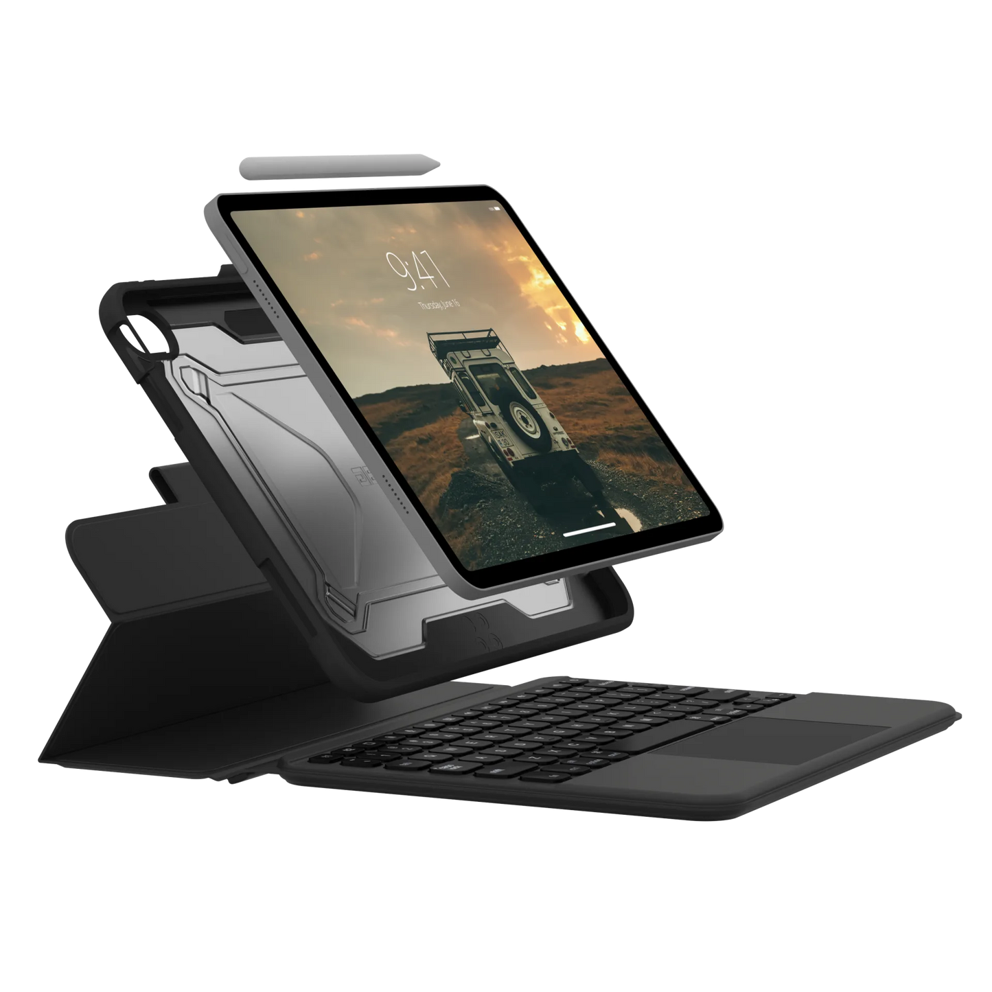 Rugged Bluetooth Detachable Keyboard with Trackpad & Backlit Keys iPad 10.9" (10th Gen, 2022) Case